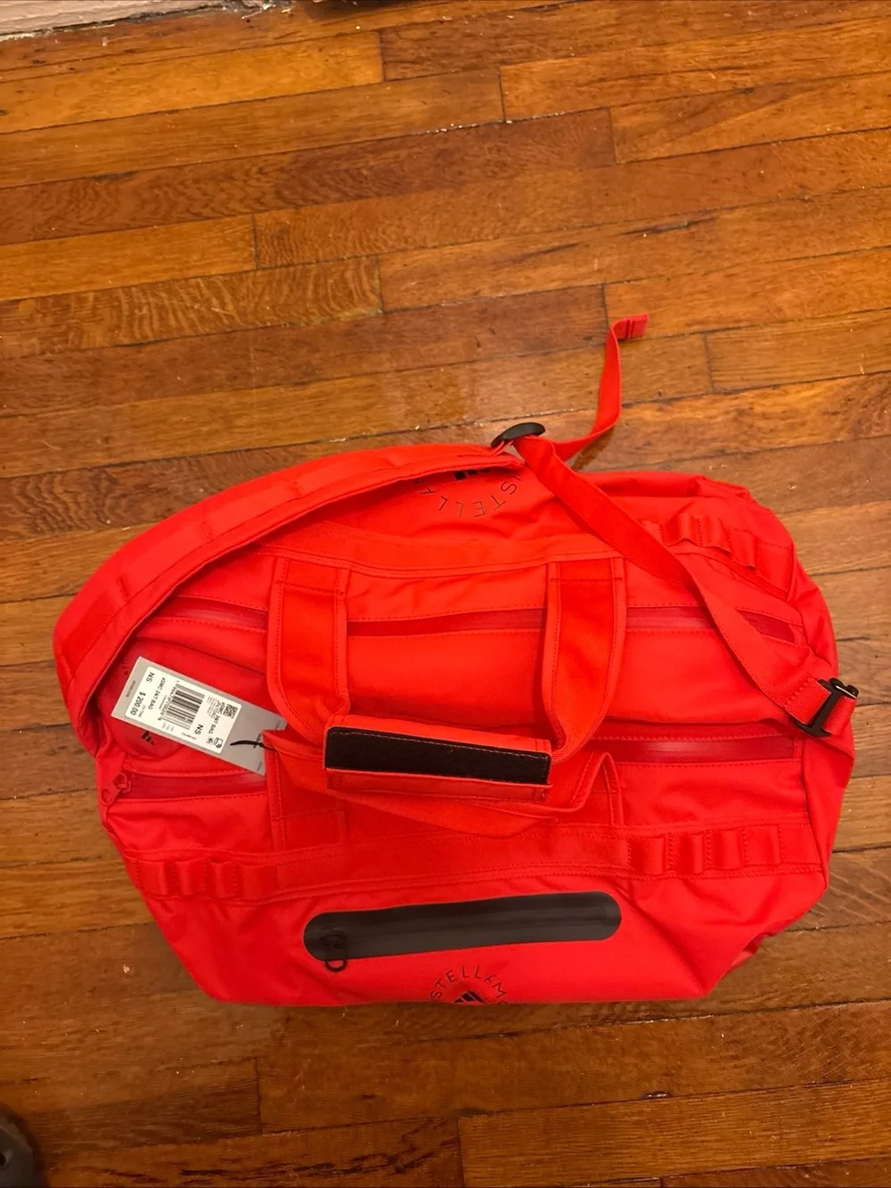 Adult Stella McCartney Bright Red Duffel Bag brand new